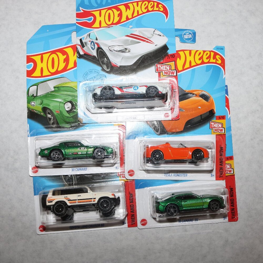 Hot Wheels lot of 5 Then & Now all NIP